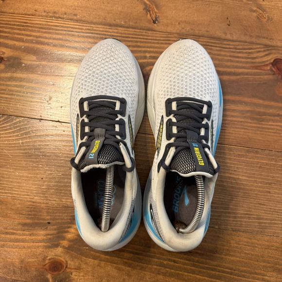 Brooks Glycerin 21 Shoes Mens Sz 10.5 Coconut Forged Iron Yellow Running Sneaker - Picture 4 of 8